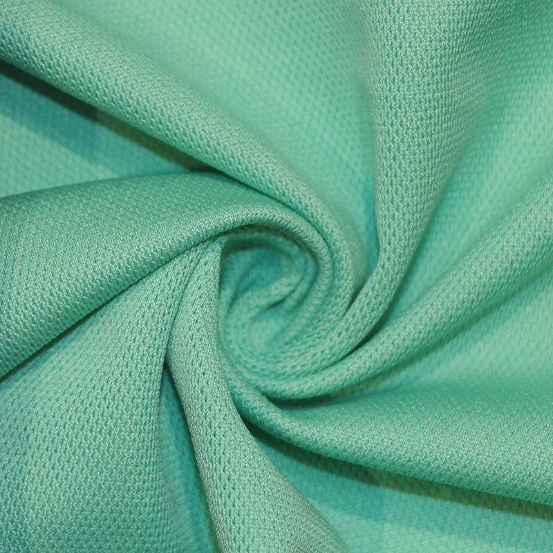 100% polyester wicking antibacterial pique warp knit fabric 35P038